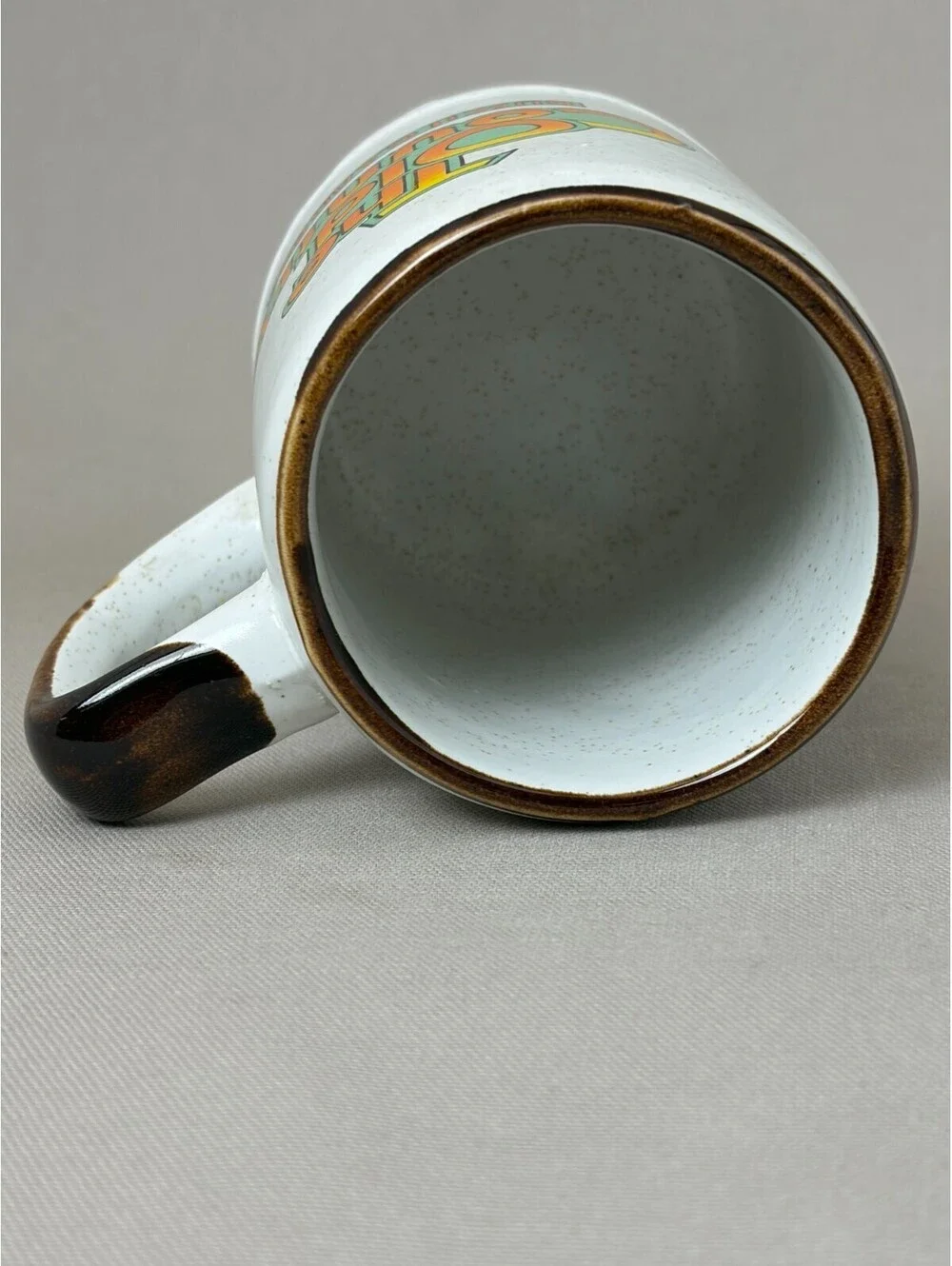 Vintage Busch Gardens The Old Country Coffee Mug Beer Stein Speckled Stoneware